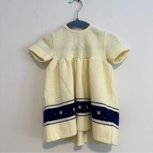 Vintage knit Hudson’s Bay dress 6-12 months
